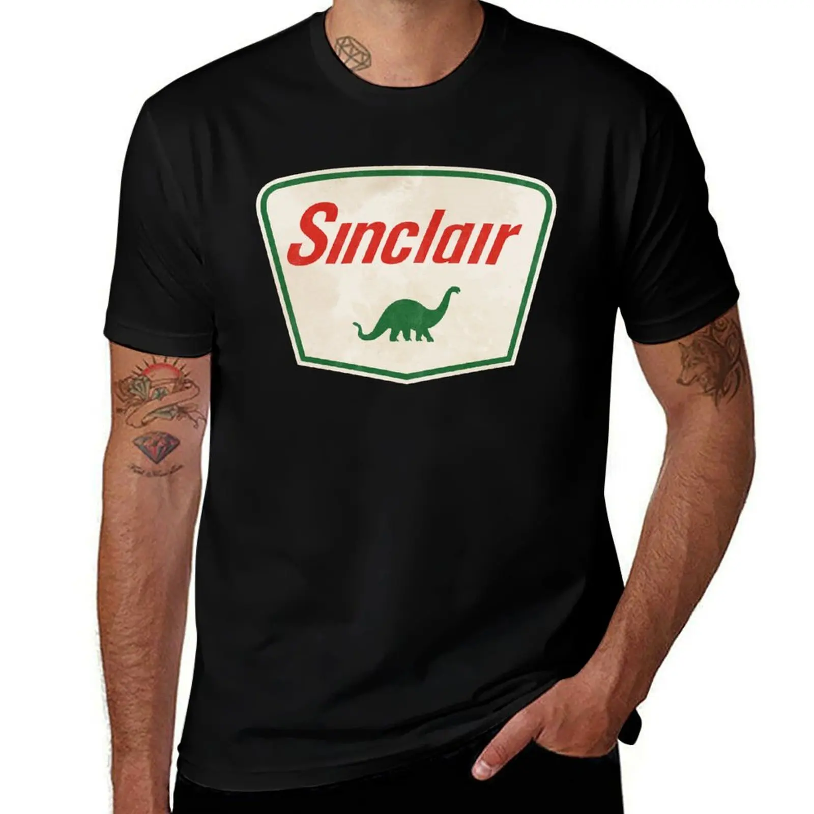 Sinclair oil vintage logo essential t shirt T-Shirt Work Basic Short Sleeve Top T-Shirt