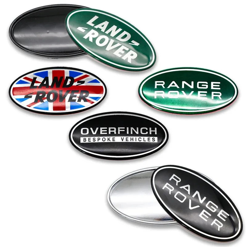 Pegatina ABS de 8.6cm para Parrilla Delantera y Maletero de Coche, Emblema para Land Rover Range Rover Evoque Discovery 3 4 Defender 4, Pegatina de Estilo