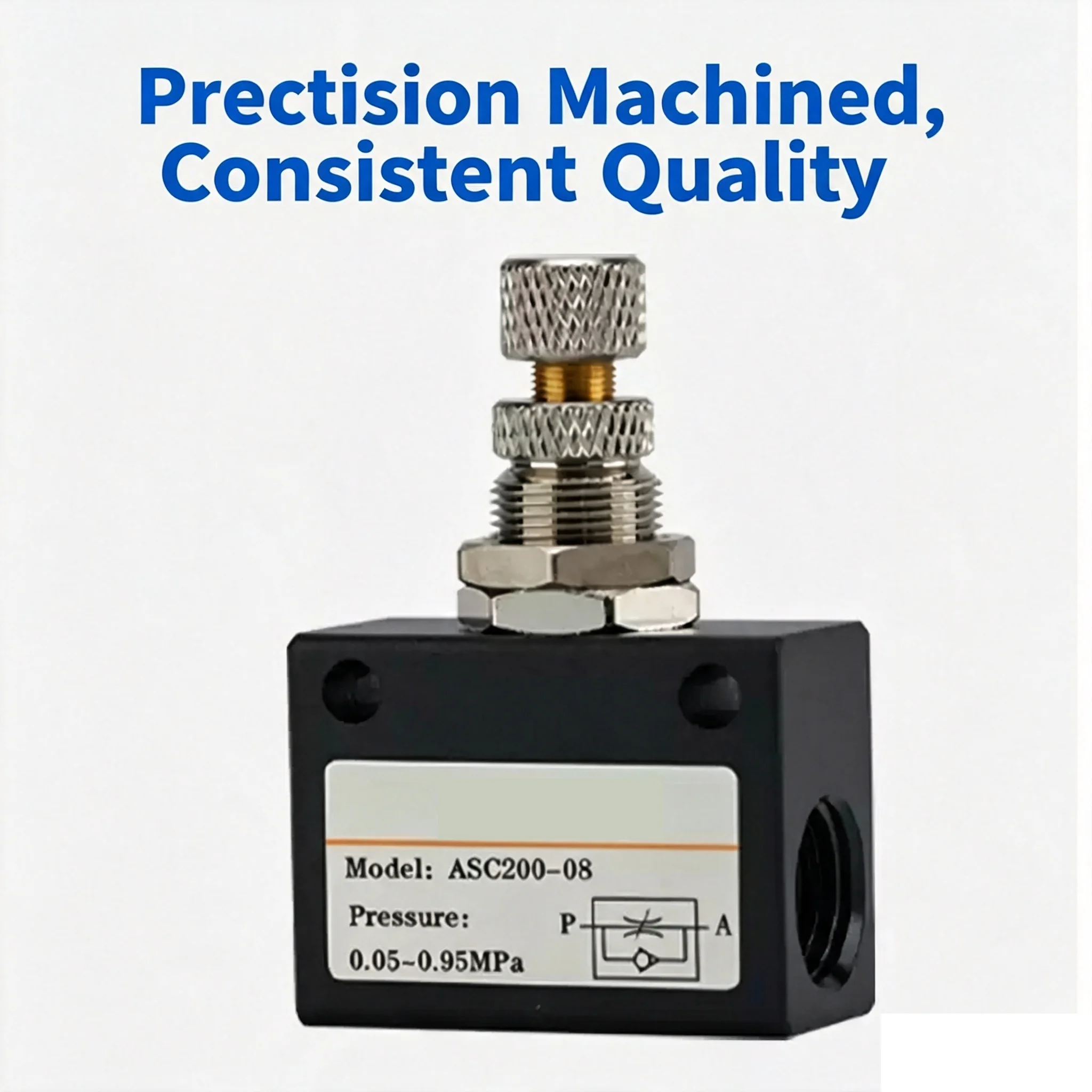 ASC-06 08 10 15 25 32 RE-02 03 04 Pneumatic Speed Regulating Valve One-way throttle valve flow control valve Pneumatic Parts