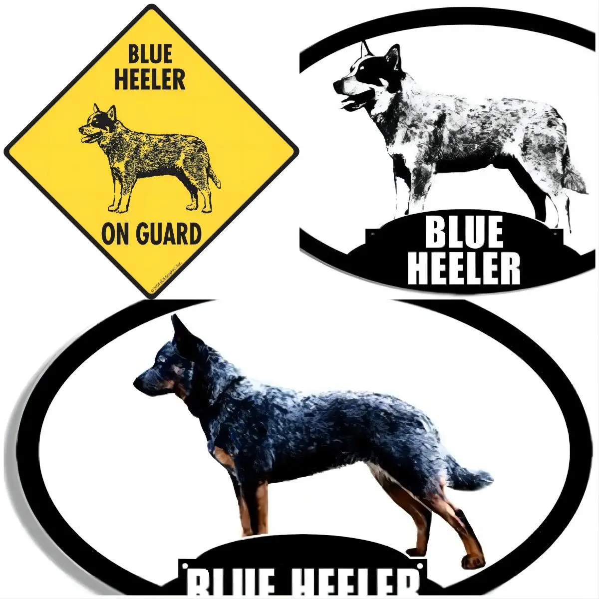 Oval Blue Heeler Silhouette 3M Reflective Sticker| Dog Breed Decal ACD Cattle Car Accessories Motorcycle Goods Exterior Stickers