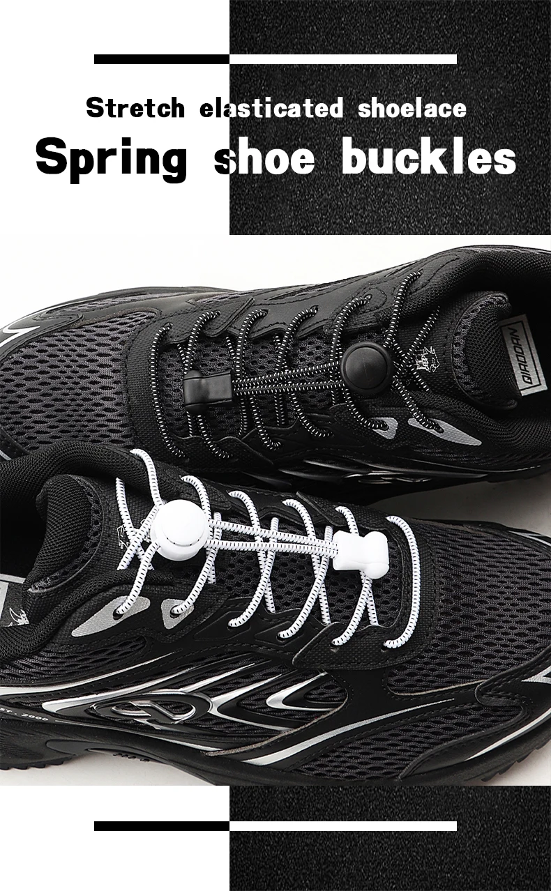 Elastische Schnürsenkel ohne Binden mit Verschluss, runde, dehnbare Schnürsenkel für Kinder und Erwachsene, Sneaker, bequeme Schnürsenkel für Sport und Laufen. – Detail 1