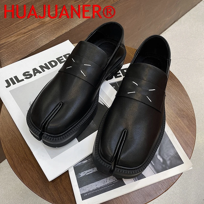 

2026 Shoes Loafer for Men and Women Split Toe Thick Sole Casual Leather Shoes men shoe casual sneaker botas de cuero botas mujer