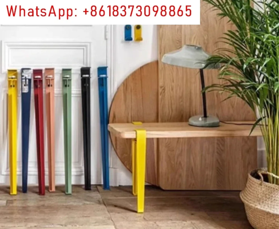 Staffa per morsetto per piedino da tavolo con metallo