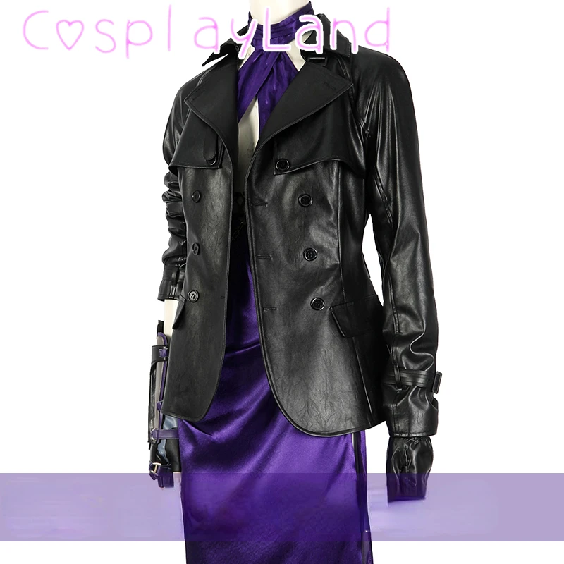 Gioco di combattimento Cosplay Nina Williams Costume vestito Sexy cappotto donna vestito da battaglia con accessori Set completo costumi di Halloween