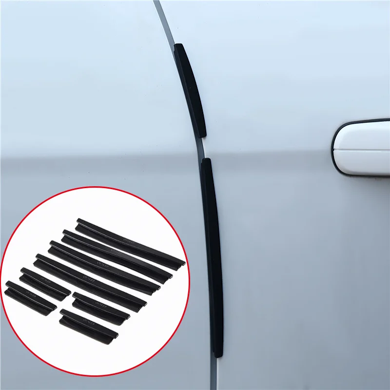 

8pcs/set Car Door Side Edge Protector Strip Auto SUV Scrape Guard Bumper Handle Protective Cover Sticker Universal Auto Decal