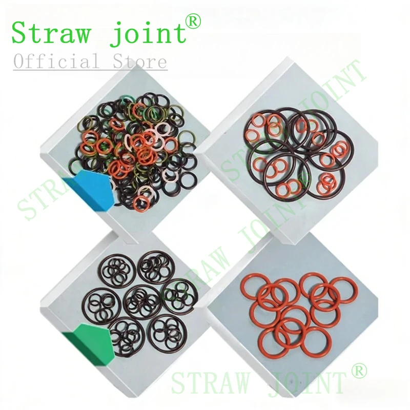 100pcs/bag Heat-Resistant Silicone O-Ring Gaskets | Multiple Sizes Leak-Proof Seals for Hardware & Hydration Accessories
