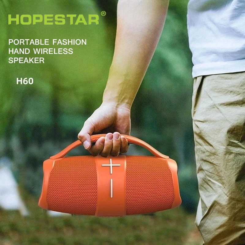 HOPESTAR 40W High Power Boombox Speakers Portable Bluetooth Super Subwoofer Player Powerful Loudspeaker Column Audio Center H60