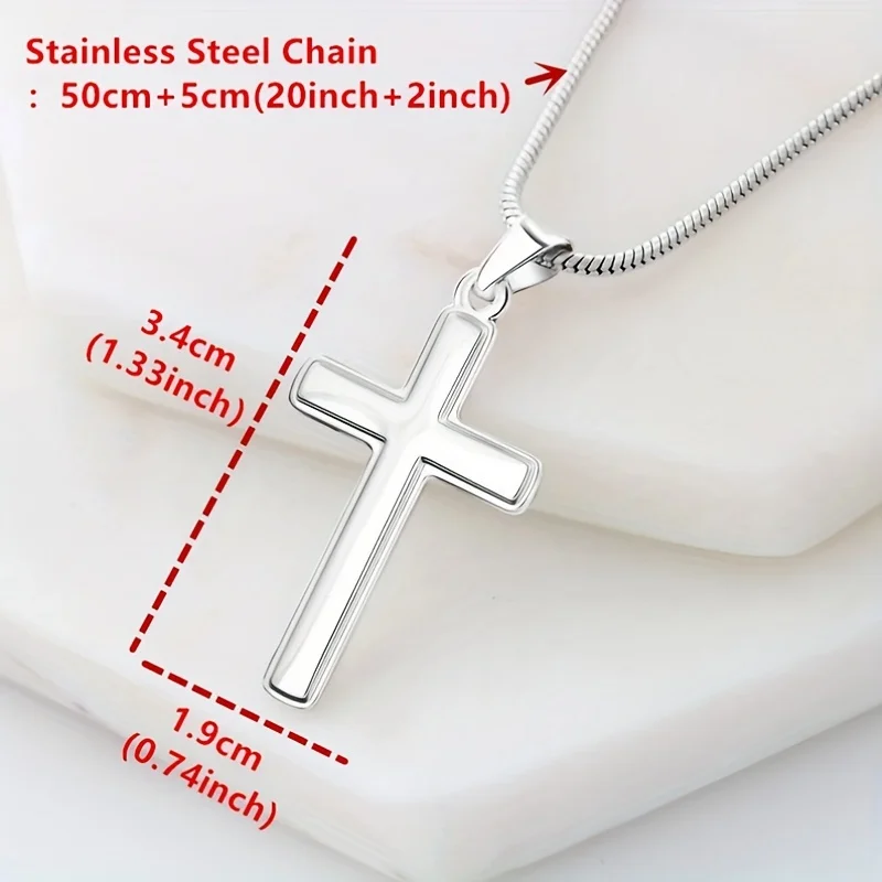 Card and Gift Box Packaging - Stainless Steel Cross Necklace To My Amazing Uncle Stainless Steel Cross Necklace.uncle Gifts