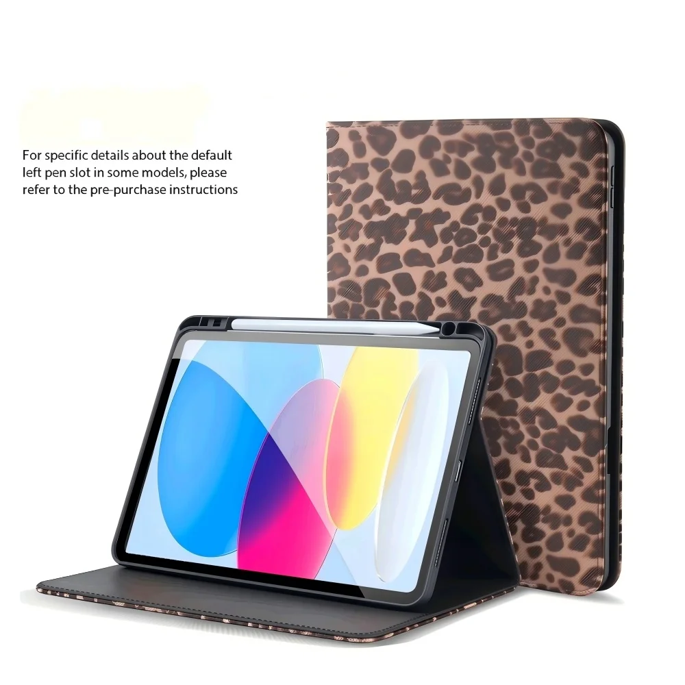 The Leopard Print iPad Case Is Suitable for iPad 2025 Pro11 Handmade iPad 11 10.9 2025 Air 13 M3 Protective Case for Air 11 Inch