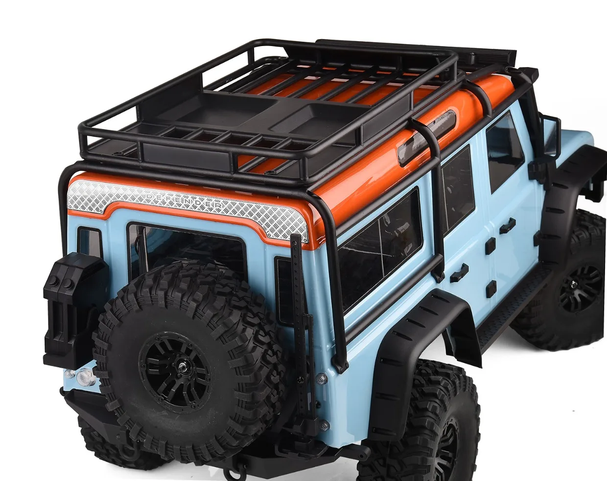 Gesimuleerde roestvrijstalen decoratieve plaat voor 1/10 RC Crawler Car MJX H8H DEFENDER Accessoires