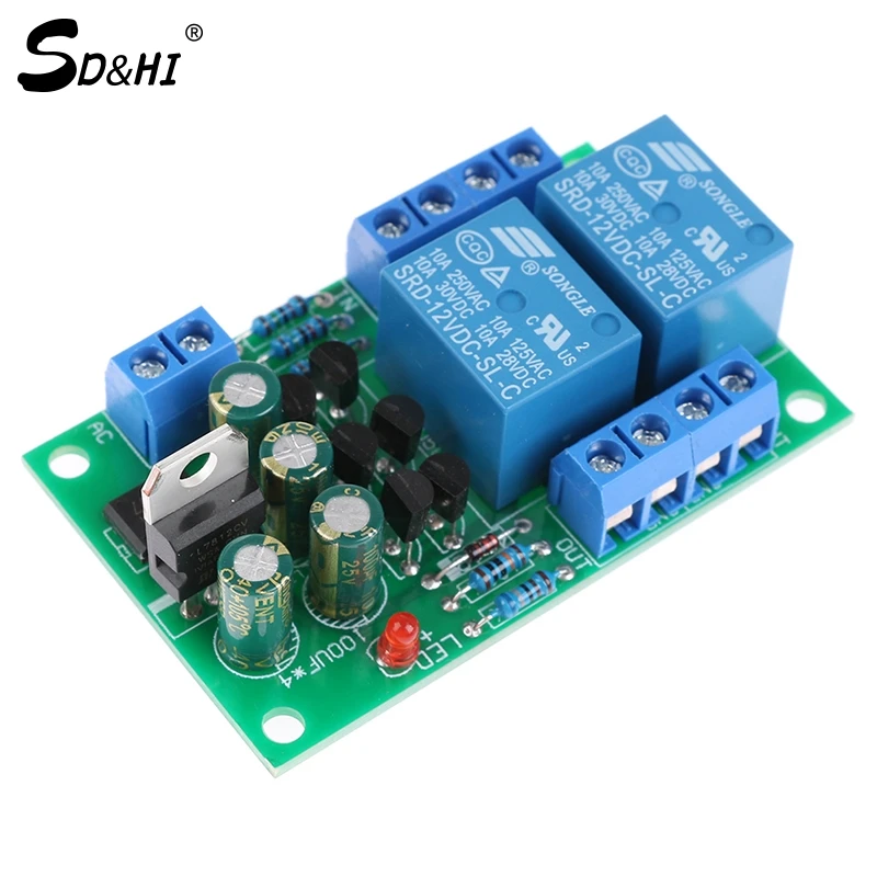 1PC Audio Speaker Protection Board Boot Delay DC Protect Kit DIY Double Channel Speaker Protection Board