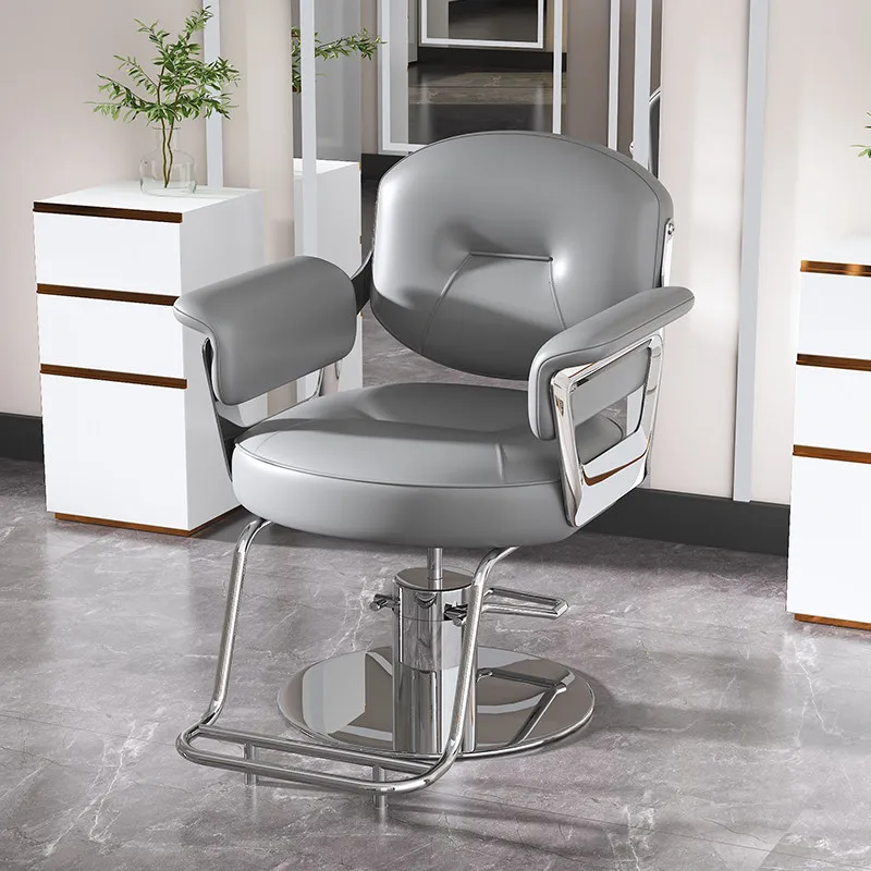 Hair Salon-specific Barber Chairs Stainless Elevator Barber Chairs Unique Design Commercial Furniture Sedia Da Barbiere ZY40LFY