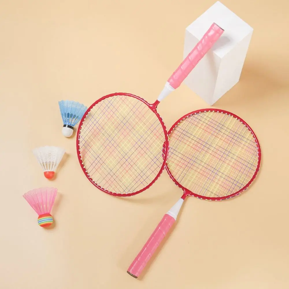 1 Set Durable Lightweight Parent Child Interaction Indoor Outdoor Sports Shuttlecocks Double Racquets Children Badminton Rackets