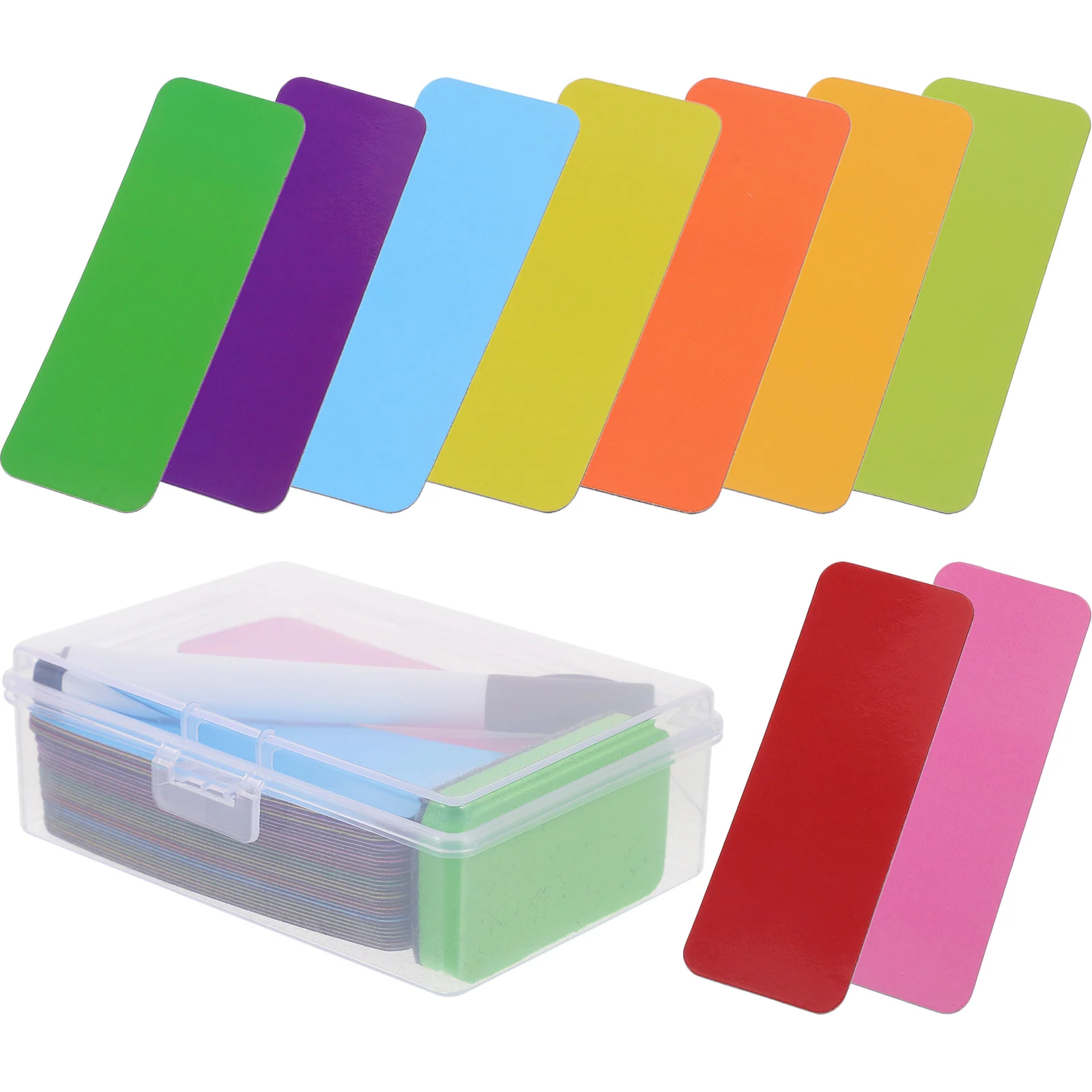 1Set Magnetic Labels for Whiteboard Dry Erase Reusable Writable Magnets for Classroom Organization Scheduling