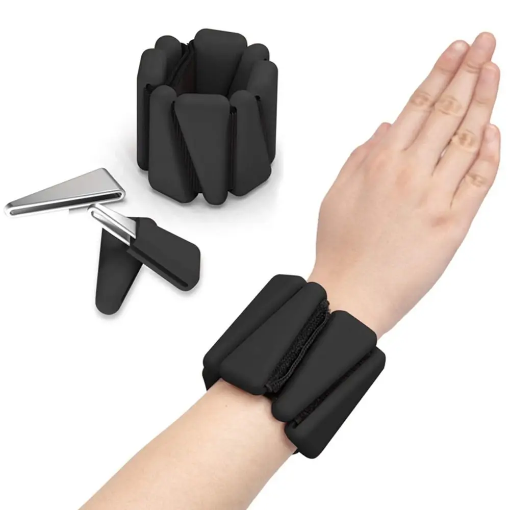 

Adjustable Wrist Weight Bracelet Silicone Yoga Weighted Wrist Strap Universal Skin Friendly Weight-bearing Fitness Equipment