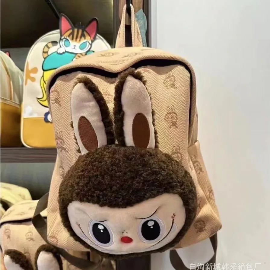 

LABUBU Cute Cartoon College Travel storage Bag handbag women men Cartoon Large Capacity Commuter Backpack