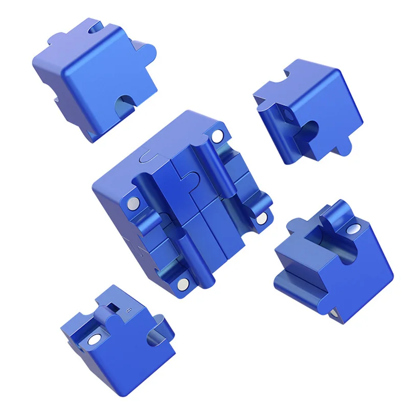 Cubo mágico magnético, bloques de construcción de aleación de aluminio, cubos infinitos, Fidget Spinner, juguetes sensoriales, juguetes para aliviar el estrés EDC