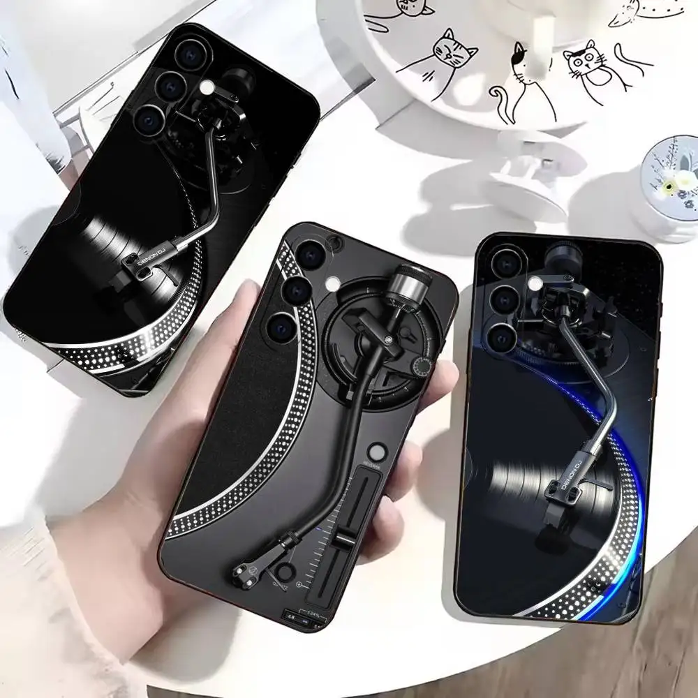 

Luxury Gradient Colorful Design Phone Case Black Silicone Soft For Samsung Galaxy A73,A72,A71,A70,A53,A52,A51