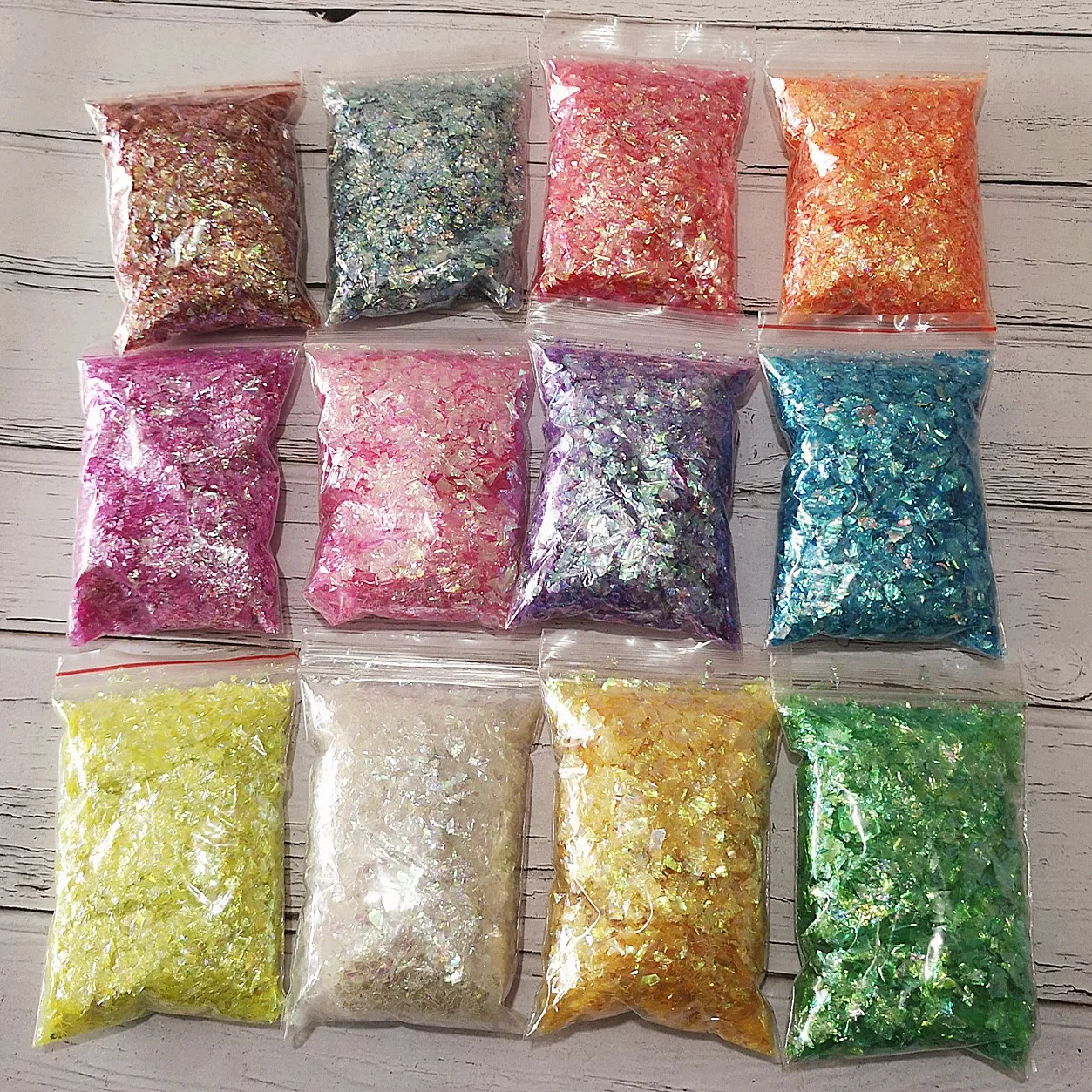 40g Party Confetti Slime Irregular Nail Art Decor Crystal Mud Filler Shell Glitter Sugar Fragment Toys Party DIY Decoration