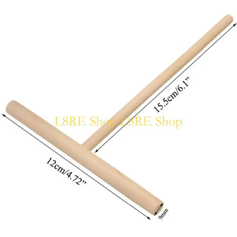 L8RE T-förmige Pfannkuchen-Utensilien-Krepper Nicht-Stick