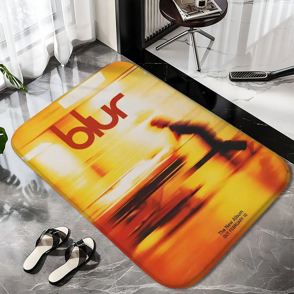 

Blur Band Album Cover Floor Mat Printed Large Carpets Room And Bedroom Carpets Bathroom Anti Slip Door MATS Small Carpets