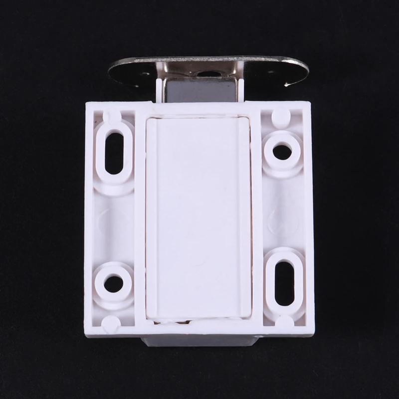 4X White Push To Open Magnetic Door Drawer Cabinet Catch Touch Latch