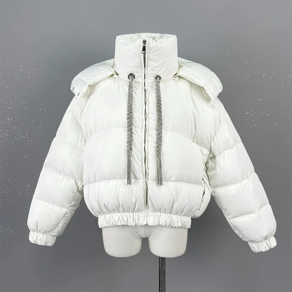 2025 Winter vrouwen Donsjack PU Gecoat Verdikte Warme vrouwen Bovenkleding y2k Nieuwe Hoge Party All-match Tops Jas beha