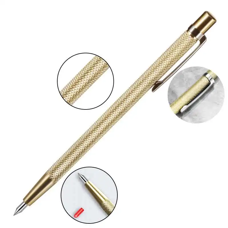 3/5/10Pcs Diamond Scribing Pen Tungsten Steel Tip Carbide Marker Engraving Pen for Glass Ceramic Metal Wood Engraving Hand Tools