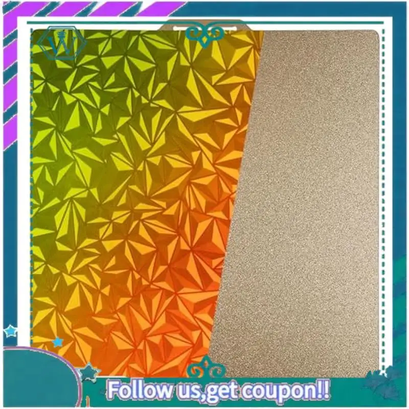 

A75Q-двусторонняя гладкая пластина-хамелеон + текстурированная конструкционная пластина 257X257 мм, гибкая объединительная пластина из пружинной стали, съемная платформа