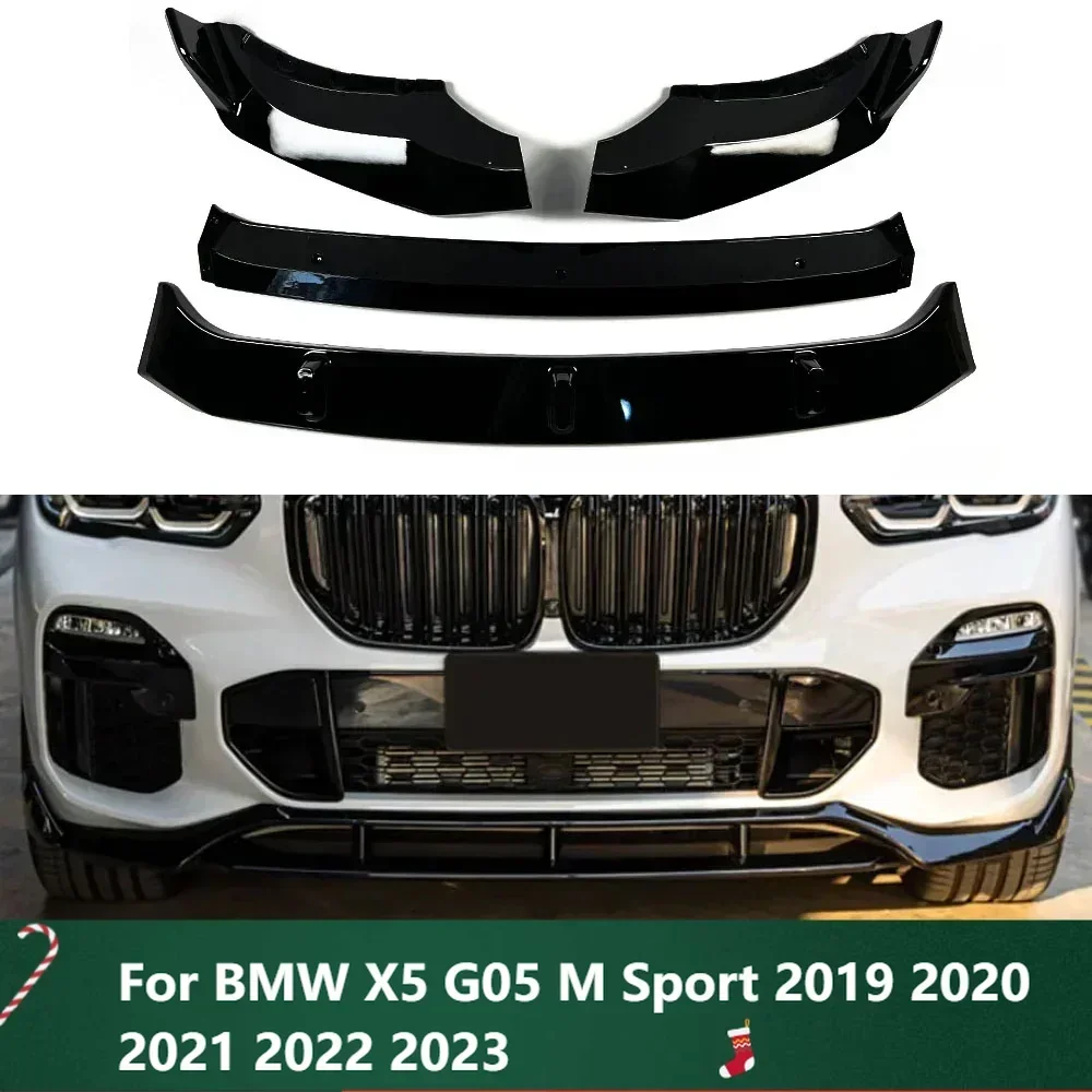 

New！Front Bumper Spoiler Lip Lower Body Kit Diffuser Splitter Tuning Guard For BMW X5 G05 M Sport 2019 2020 2021 2022 2023