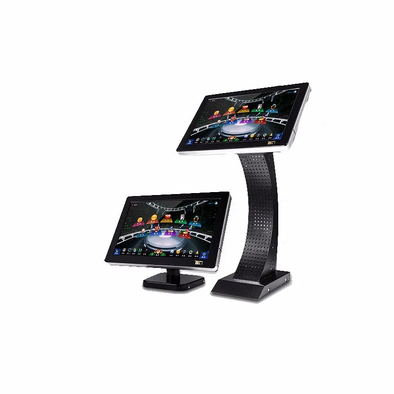 

Professional Karaoke 19 Inch Wall Mount Touch Screen Monitor With Holder Stand Metal Case IR Touch