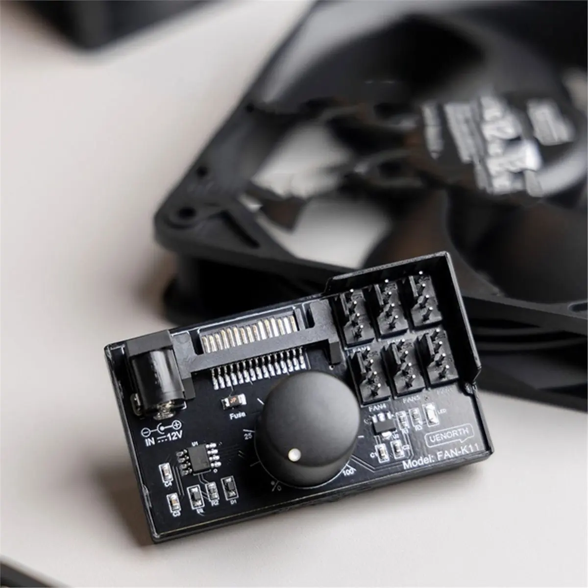 NEW FACTORY~4PCS Computer Fan Speed Controller High-Power Hub Controller NAS Server Fan Speed Control PWM Speed Regulation