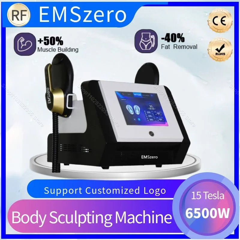 

EMSzero 15 Tesla Upgrade 6500W 200HZ ems Body Sculpt Machine NEO RF Hiemt Slimming Build Muscle Fat Burning Equipment