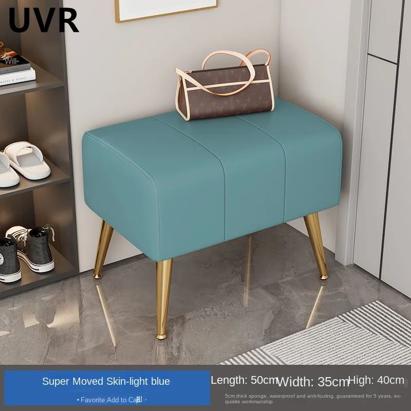 UVR Light Luxury Entrance Doorway Shoe Bench Modern Simple Creative Design Bench High Density Sponge Sitting Comfortable