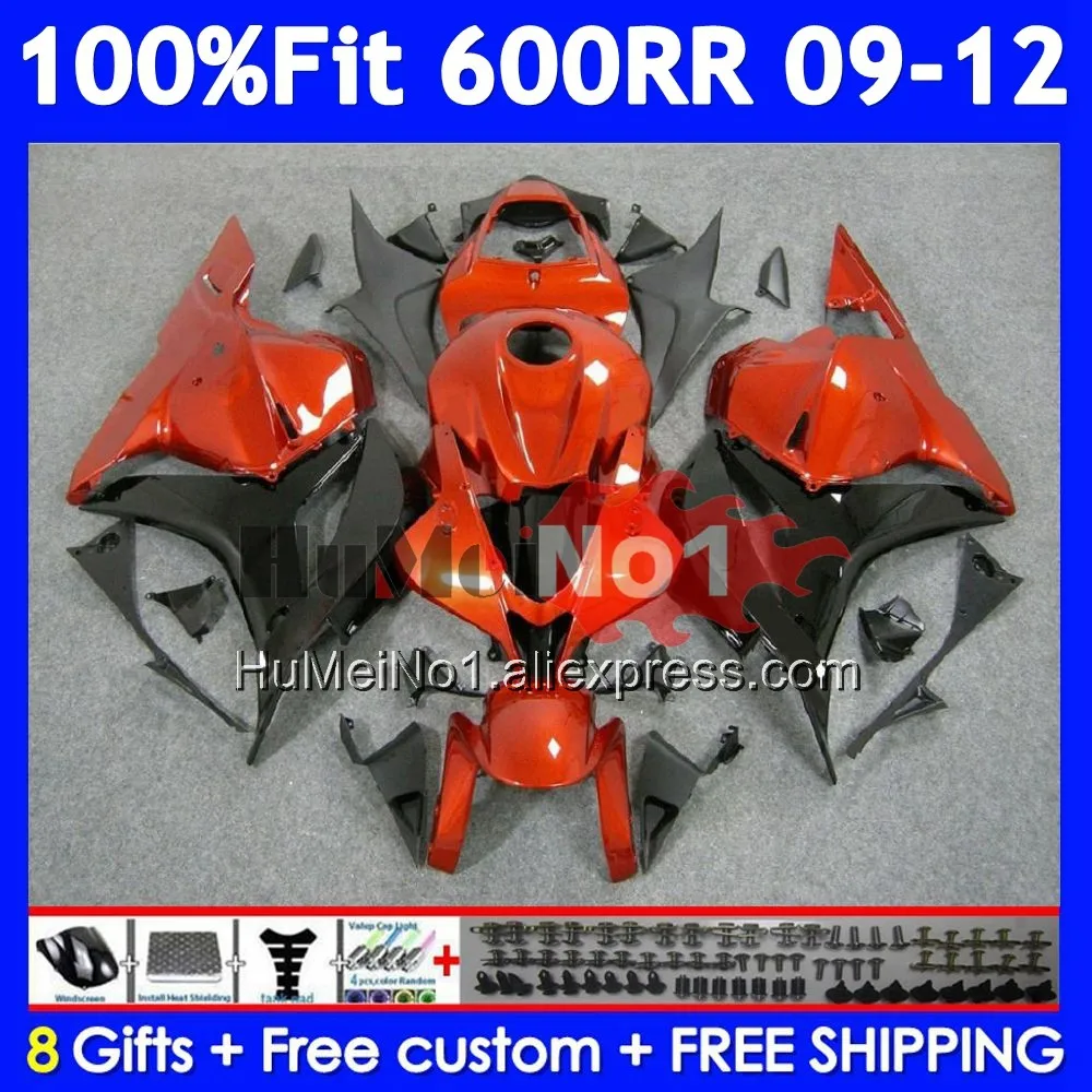 Injection For HONDA CBR600RR CBR 600 RR CC Orange black 600RR 600CC 43No.20 CBR600 RR 2009 2010 2011 2012 F5 09 10 11 12 Fairing