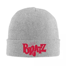 Bratz-Logo cappelli autunno inverno Skullies berretti berretto caldo femminile maschio acrilico cappello lavorato a maglia