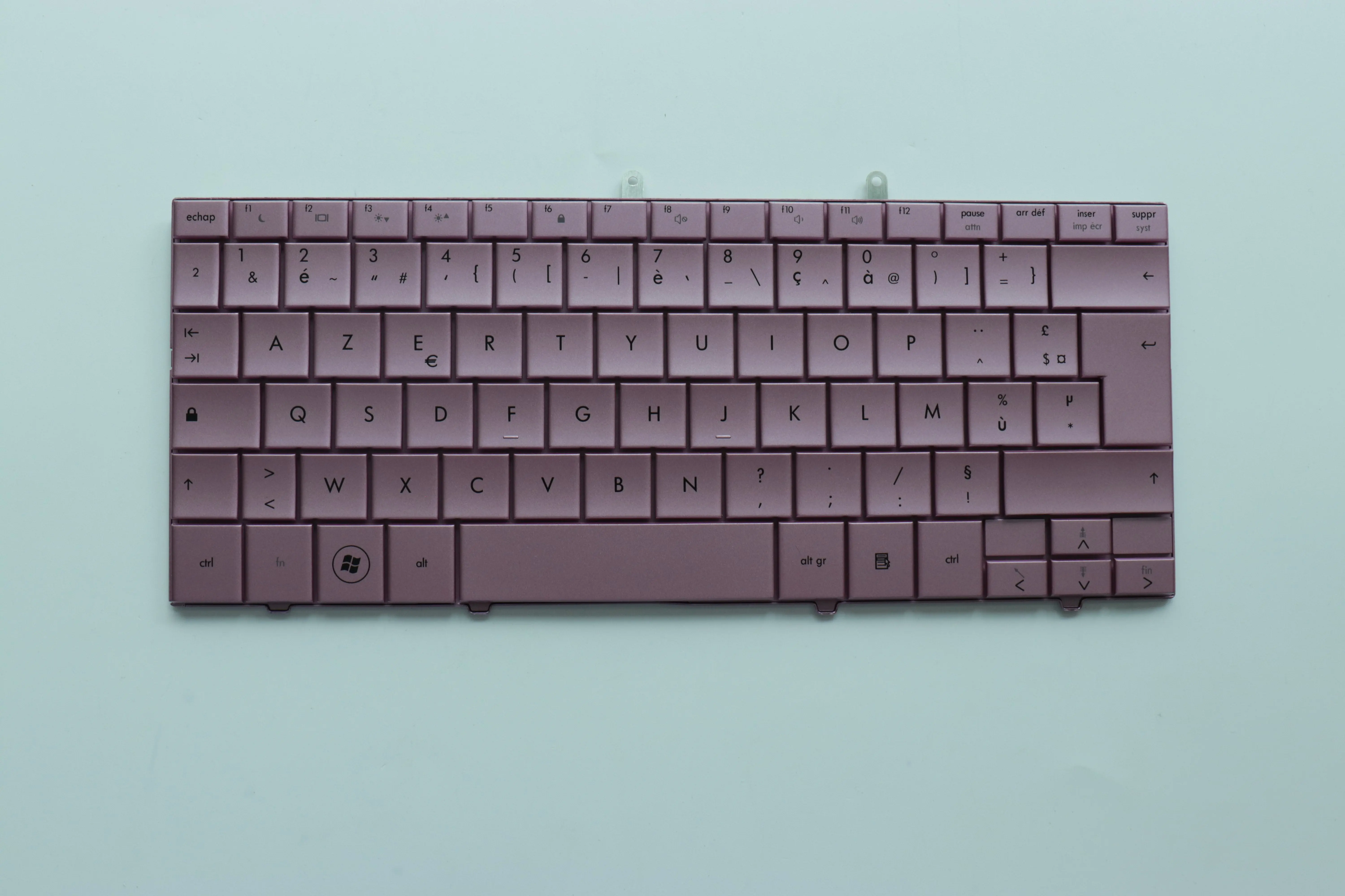 لوحة مفاتيح الكمبيوتر المحمول الفرنسية لـ HP Compaq Mini 110 110-1000 Mini 102 Presario CQ10-100 Fr أرجواني بدون إضاءة خلفية