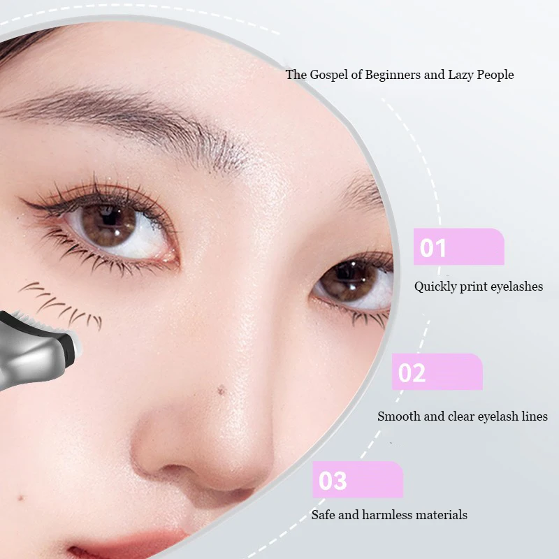 Dezone Lower Eyelashes Stamp Makeup Professionnelle Undereyelash Seal Eyeliner Pen Waterproof And Sweat Proof Eye Liner 2 In 1