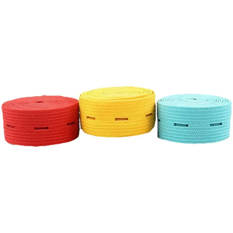 3yard 15/20/25/30MM DIY Sewing Accessories Button Hole Knit Elastic Bands Ribbon Tape Colorful White Black Wire Webbing