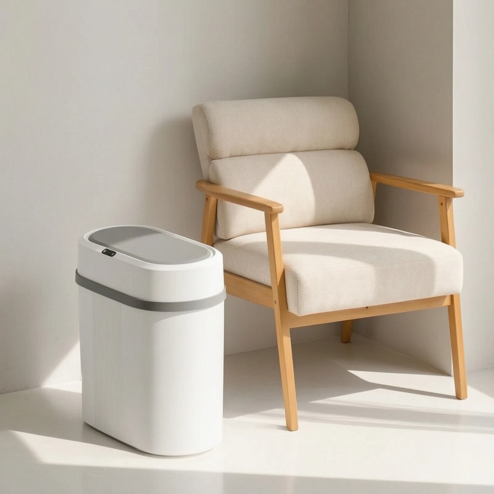 Motion Sensor Trash Can Compact Sensor Trash Can Automatic Waste Bin Hygienic Easy to Clean for Bathroom, Bedroom
