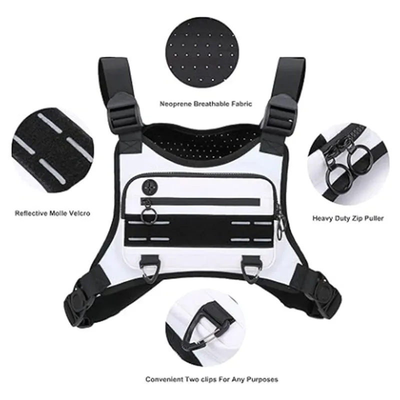 Essential Multifunctional Tactical Chest Bag for Outdoor Training, Lightweight Running Vest