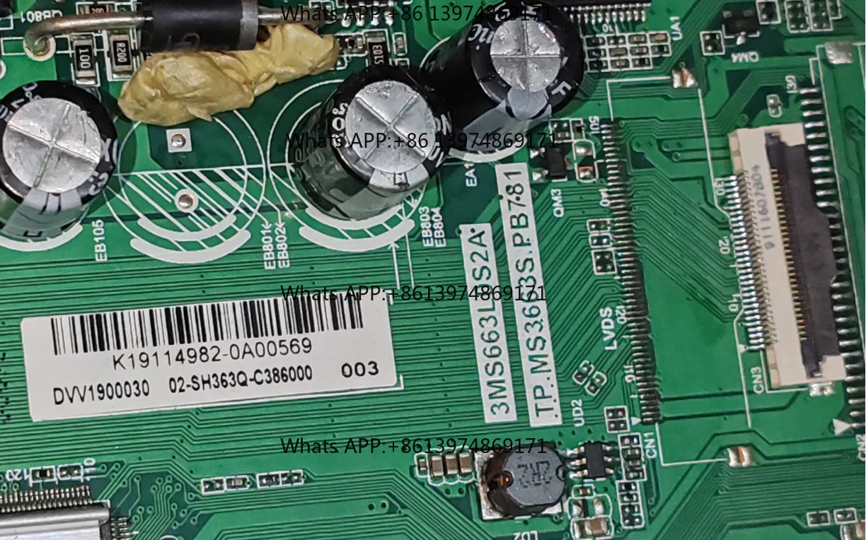 TP.MS3663S.PB781 3MS663L0S2A Three in one TV motherboard  Pay attention to the different screen cable interfaces