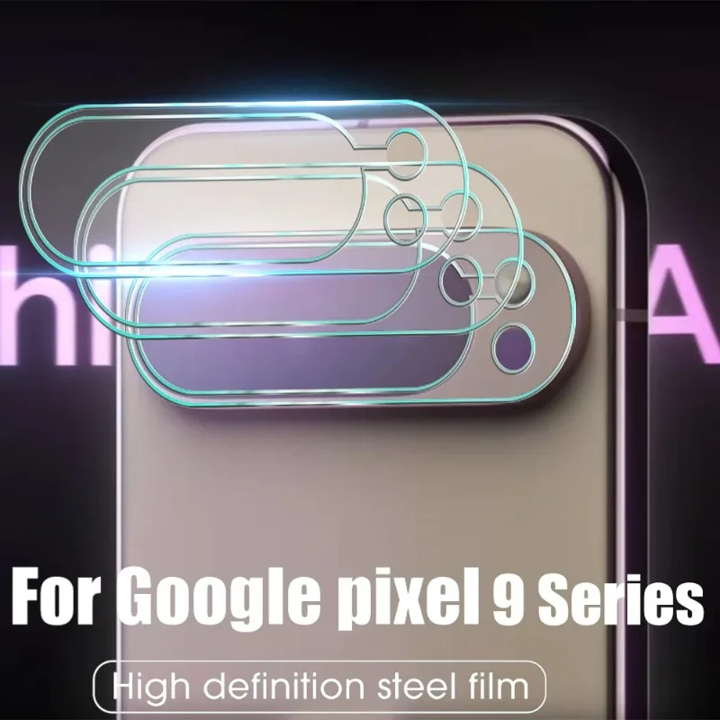 Kameraobjektiv-Schutzfolie aus gehärtetem Glas für Google Pixel 9 Pro, Pixel 9 Pro XL, HD, klare, kratzfeste Objektivfolie