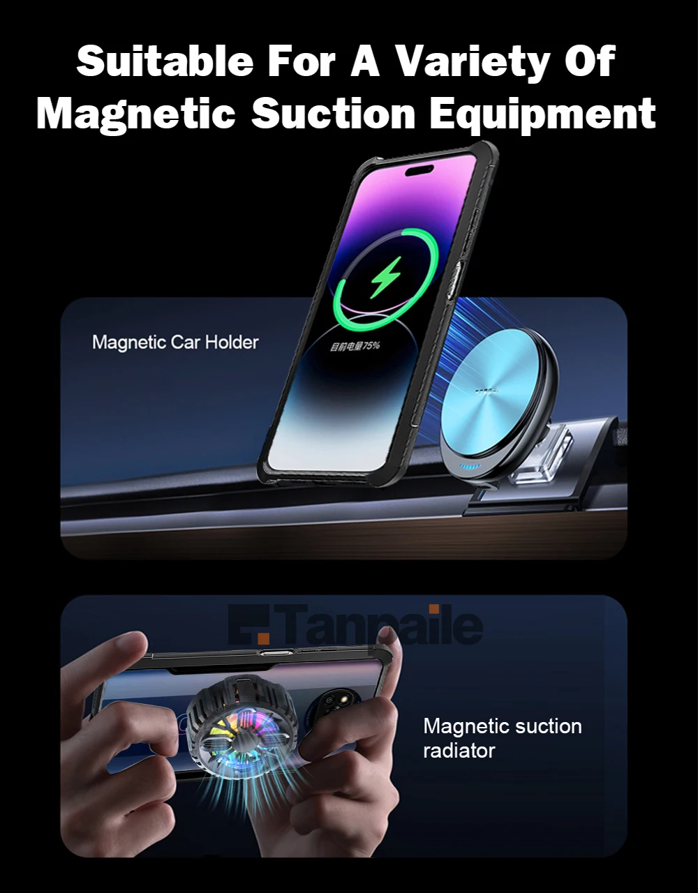 Tanpaile- Ultra Thin Magnetic Case For ZTE nubia Neo 2 Case Shockproof TPU Soft Transparent Bumper Phone Cover Funda