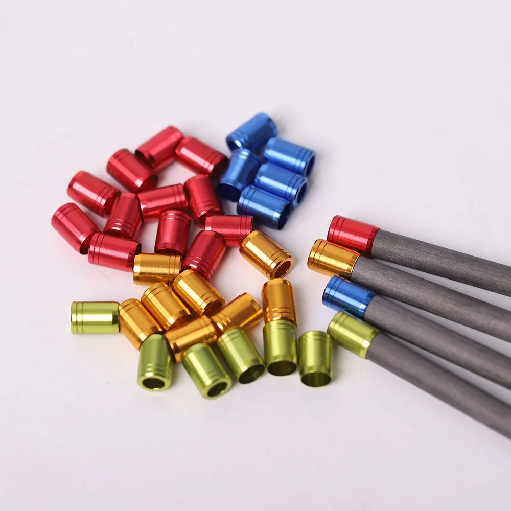 12 pcs AluminumExplosion-proof Arrow Shaft Protecter Ring Arrow Collar For  ID 4.2MM OD 5.4-6.1MM Arrow Shaft