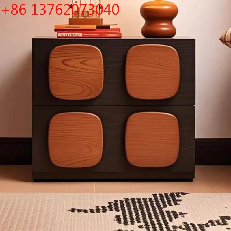 

Mid-Century Vintage Living Room Cabinet Color-Blocking Car Living Room Cabinet Chest Storage Home Furniture