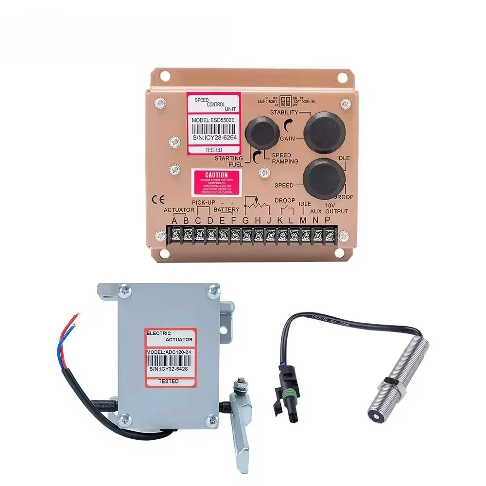 

ADC120 12V 24V Generator Parts Speed Controller Governor Control Unit ESD5500E Generator Actuator Generator Speed Sensor