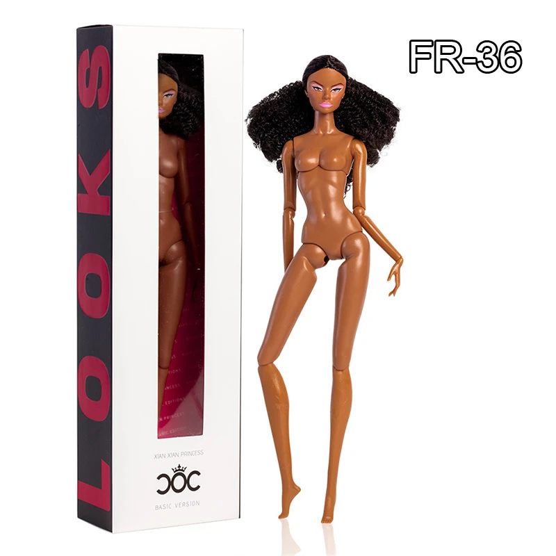 32 cm supermodelpop origineel ontwerp vinyl molly meisjes zwarte huid bruin haar 12 beweegbare gewrichten lichaam doe-het-zelf speelgoed beperkte collectie