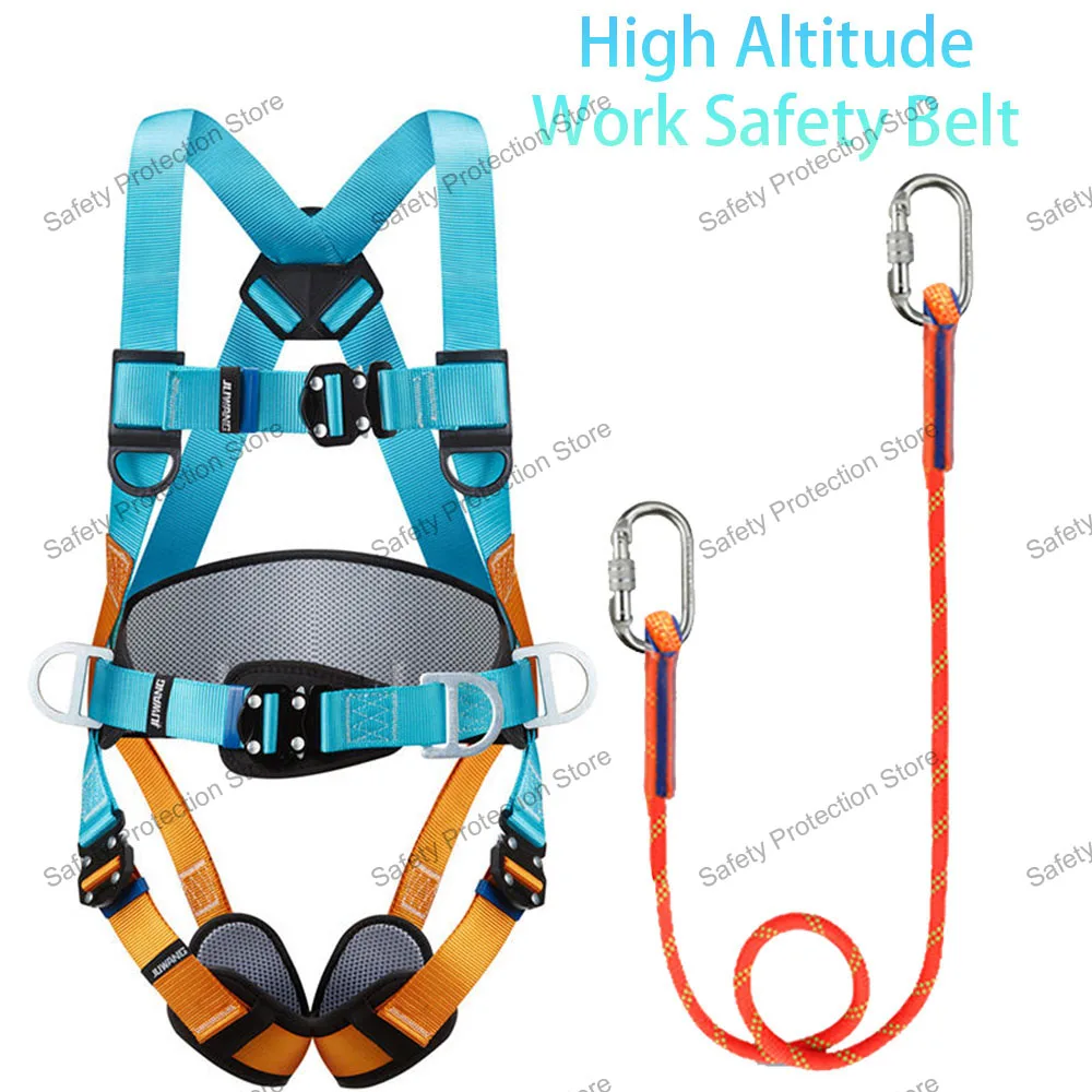 

Five-point High Altitude Work Safety Harness Full Body Safety Belt Rope Outdoor Climbing Training Construction Protect Equipment