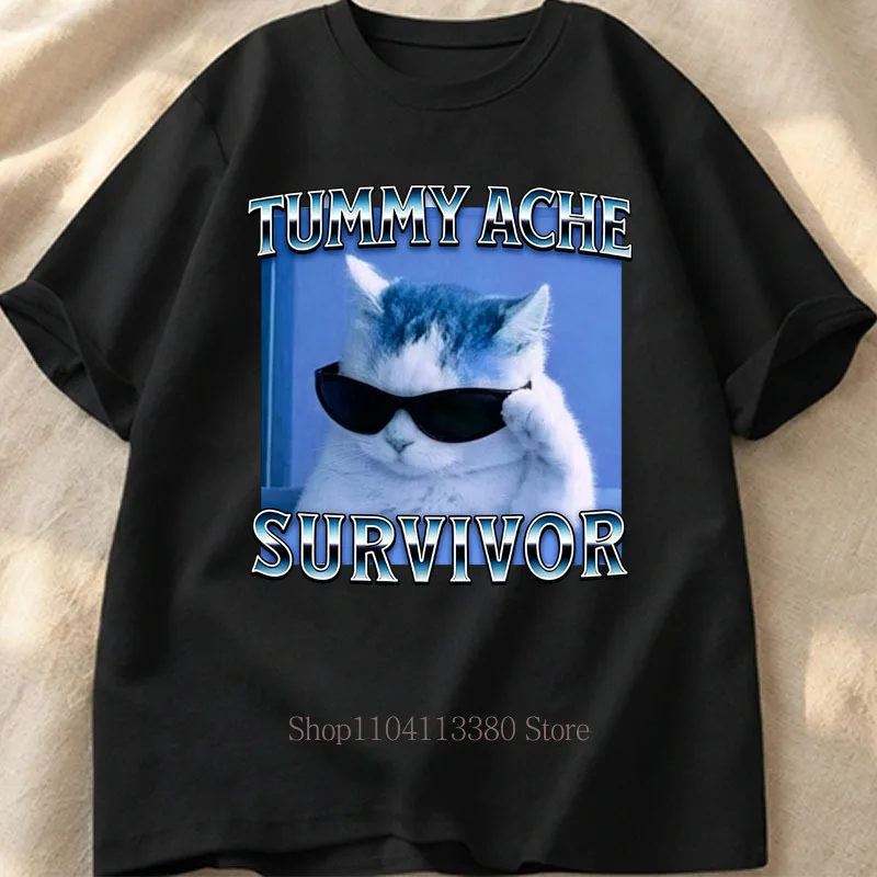 Funny Cute Cat Patter Print T-shirts for Women Men Summer Casual Fashion Harajuku Tops Comfort Crew Neck Short Sleeve Tees